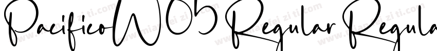 PacificoW05 Regular Regular字体转换